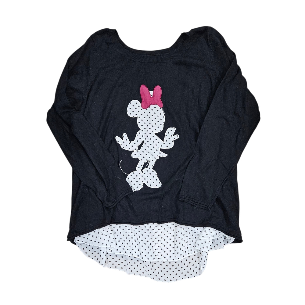 Black Minnie Mouse Sweater with built in blouse